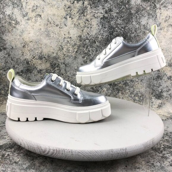 Sorel Women's Size 9 Caribou X Metallic Silver Waterproof Platform Sneaker - Picture 8 of 15